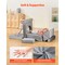 14-Piece Modular Kids Play Sofa – 28D Sponge, Short Plush Fabric, Creative Combination Couch (Gray)